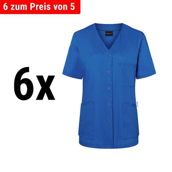 (6 pièces) KARLOWSKY | Casaque femme manches courtes Essential - Bleu roi - Taille : 56