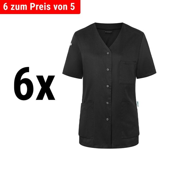 (6 pièces) KARLOWSKY | Casaque femme manches courtes Essential - Noir - Taille : 56