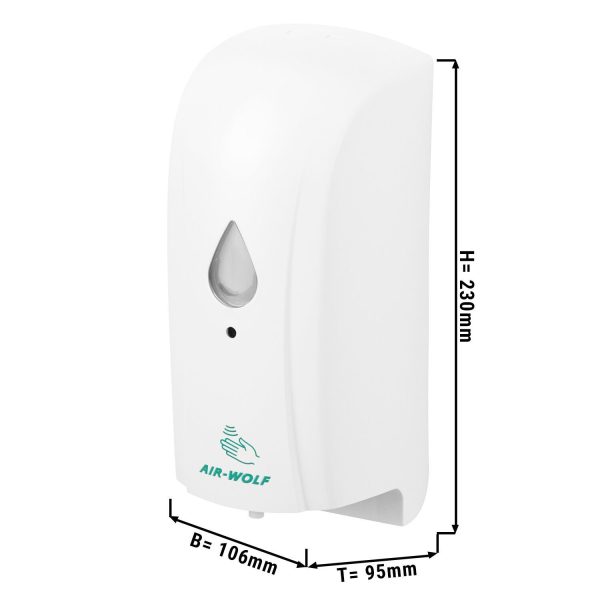 AIR-WOLF | Distributeur de désinfection avec capteur - 500ml - ABS - Blanc