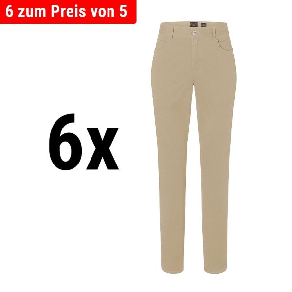 (6 pièces) KARLOWSKY | Pantalon femme 5 poches - Gris galet - Taille : 54