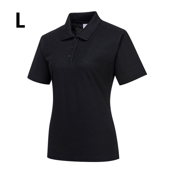 (5 pièces) Polo pour femme - Noir - Taille : L