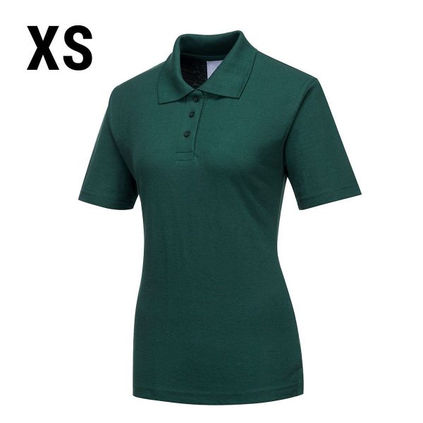 Polo femme - Vert bouteille - Taille : XS