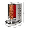 Grill gyros/döner à gaz - avec verre ROBAX® - 8 brûleurs - max. 75 kg