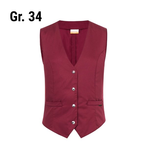 (6 pièces) KARLOWSKY | Gilet femme Lena - Bordeaux - Taille : 34