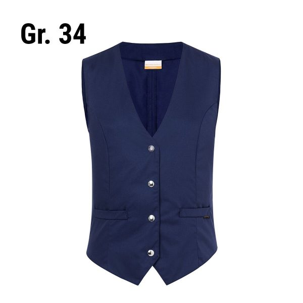 (6 pièces) KARLOWSKY | Gilet femme Lena - Marine - Taille : 34