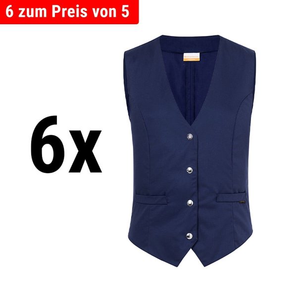 (6 pièces) KARLOWSKY | Gilet femme Lena - Marine - Taille : 52