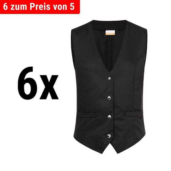 (6 pièces) KARLOWSKY | Gilet femme Lena - noir - Taille : 52