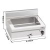 Bain-marie électrique - 1,2 kW - 6x GN 1/4