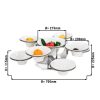 Etagère/ Support de buffet - rotatif - inox - incl. 9 coupes en mélamine - rond