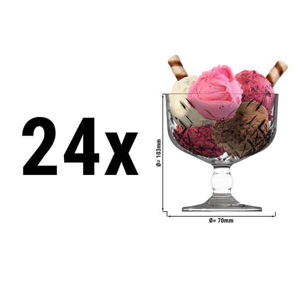 (24 pièces) Timeless Coupe à glace - 0,25 litre