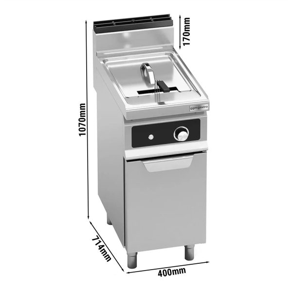 Friteuse électrique - 18 litres - 13,5 kW - Contrôle électronique