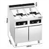 Friteuse électrique double - 22+22 litres - 44 kW - Contrôle électronique