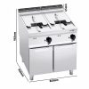 Friteuse électrique double - 22+22 litres - 44 kW