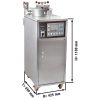 Friteuse électrique haute pression - 33 litres - 4 kW