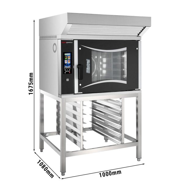 Four combiné de boulangerie - Touch - 6x EN 60x40 - Hotte incluse