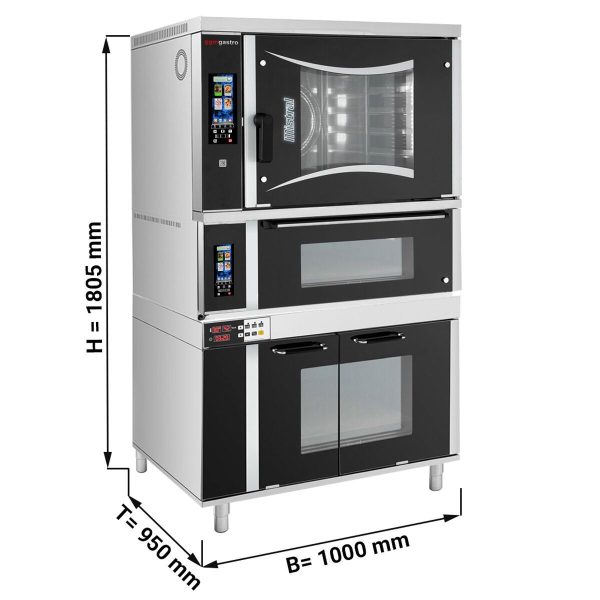 Four combiné de boulangerie - Touch - 6x EN 60x40 - incl. Four à pizza & Armoire de fermentation