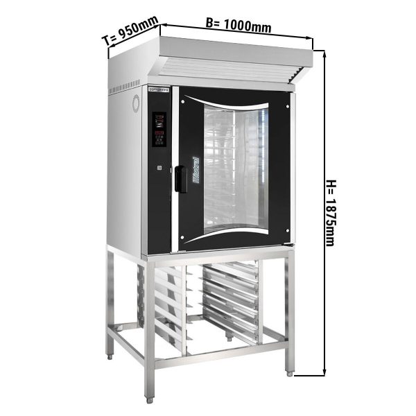 Four combiné de boulangerie - Digital - 10x EN 60x40 - hotte & Support inclus