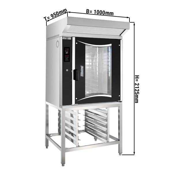 Four combiné de boulangerie - Digital - 10x EN 60x40 - Hotte & Support inclus