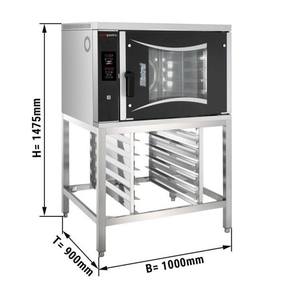 Four combiné de boulangerie - Digital - 6x EN 60x40 - incl. Support & Porte-plaque