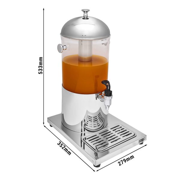 Distributeur de jus - 7,5 litres - acier inoxydable