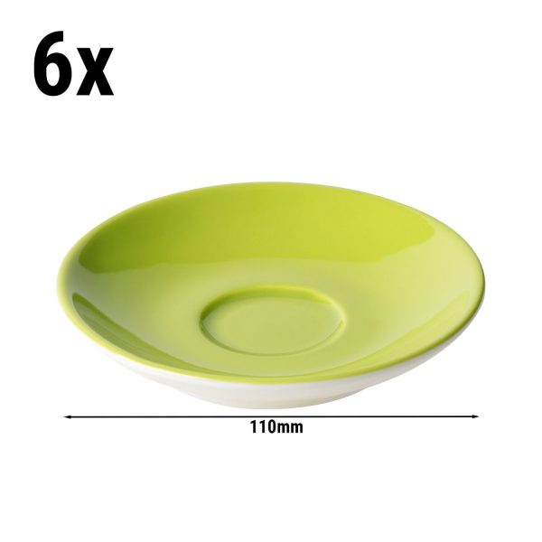 (6 pièces) BART COLOUR CAFE - Tasse à café expresso - Ø 110mm - Citron vert