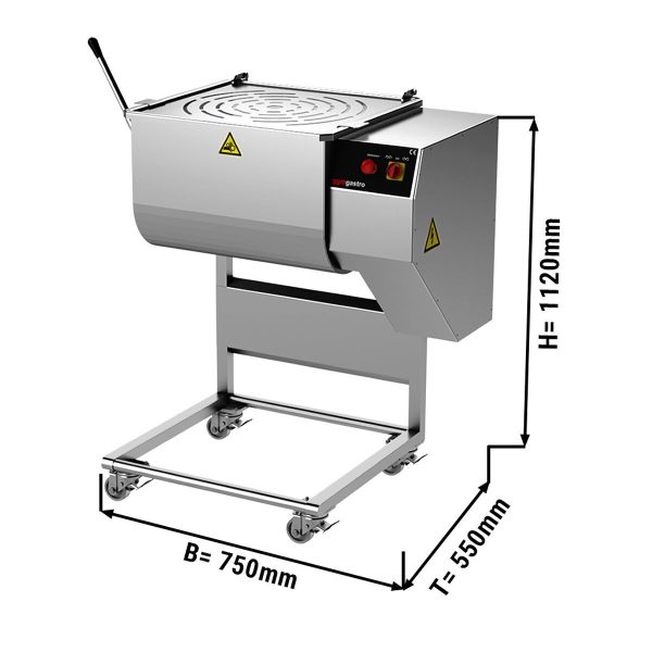 Mélangeur à viande électrique - 85 litres - 50 kg - 750 watts - 2 lames