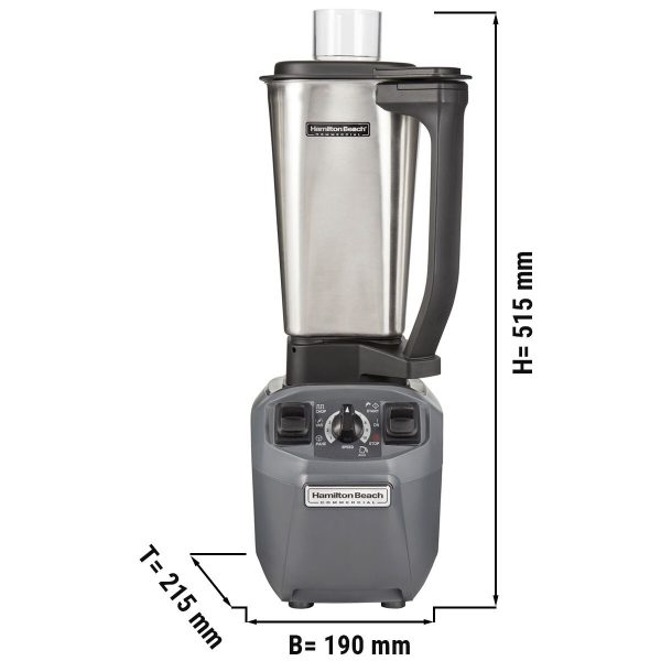 HAMILTON BEACH | Mixeur alimentaire EXPEDITOR HBF510S - 1,8 litre - 1,8 kW - Cuve en inox