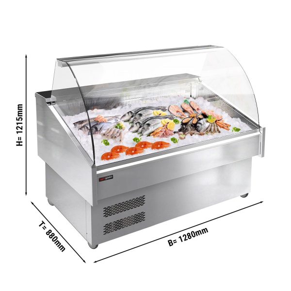 Comptoir à poissons - 1280mm - avec éclairage LED