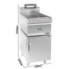 Chauffe-frites - 1,17 kW - incl. soubassement avec 1 porte