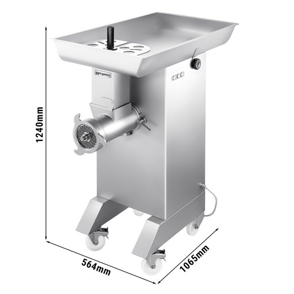 Hachoir électrique - 1200-1300kg/h - 5,1 kW - Lame 4,5mm