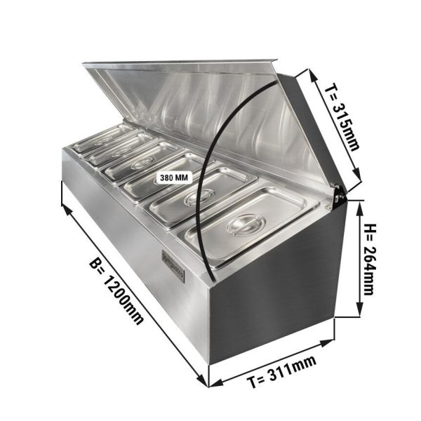 Etagère à épices - 6x GN 1/4