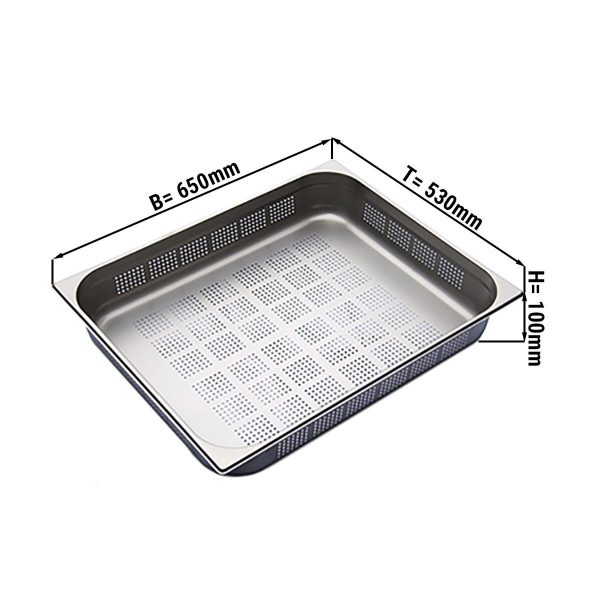 Bac GN perforé 2/1 - profondeur 100 mm