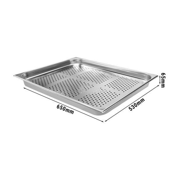 Bac GN perforé 2/1 - profondeur 65mm