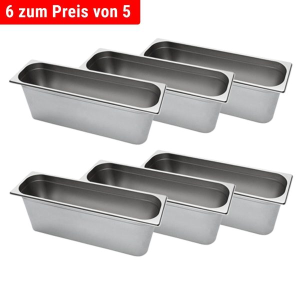 Bac gastronorme inox GN 2/4 - profondeur: 150 mm