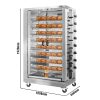 Grill de poulet à gaz - 47,2kW - avec 15 brochettes pour jusqu'à 90 poulets