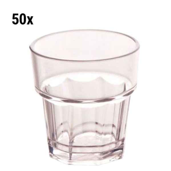 (50 pièces) Verre en polycarbonate - 200 ml