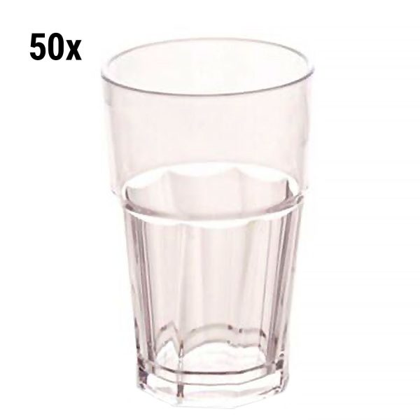 (50 pièces) Verre en polycarbonate - 250 ml