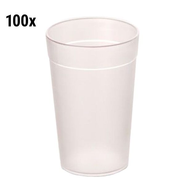 (100 pièces) Verre à lait en polycarbonate - 200 ml