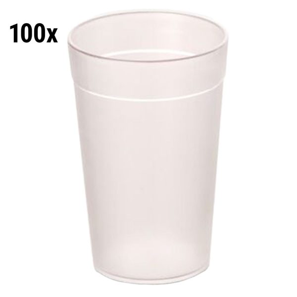 (100 pièces) Verre à lait en polycarbonate - 300 ml