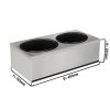 Support inox pour distributeur de sauce - 2x 4,5 litres