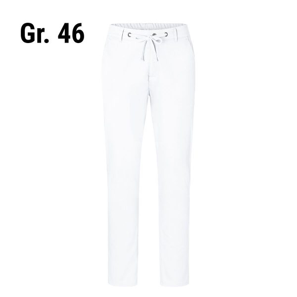 (6 pièces) KARLOWSKY | Pantalon chino homme stretch moderne - Blanc - Taille : 46