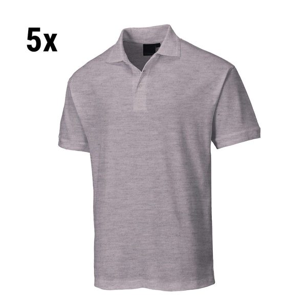 (5 pièces) Polo pour homme - Gris - Taille : 3XL