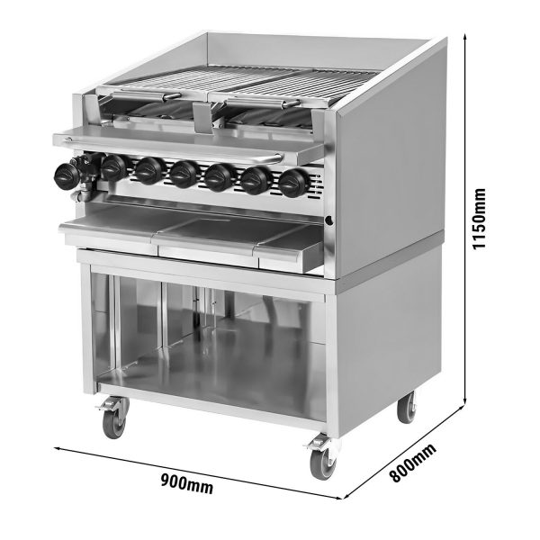 Gril haute performance - style américain - 2 grilles