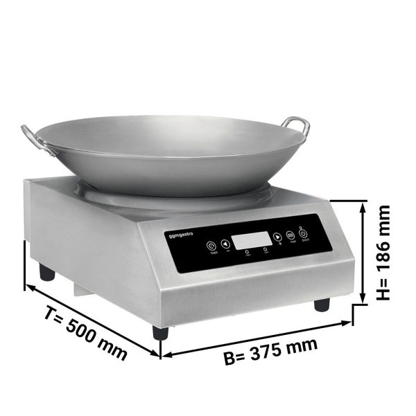 Cuisinière à induction pour wok - 3,5 kW - WOK inclus