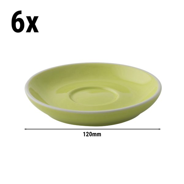 (6 pièces) COLORS - Soucoupe à café - Ø 120mm - Lime