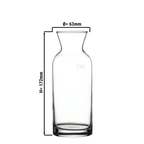 (12 pièces) Carafe - VILLAGE - 250 ml