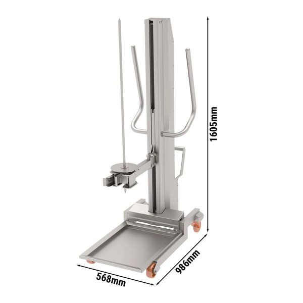 Kebab Lift pour broches à kebab de 15x15 mm - charge max. 350 kg