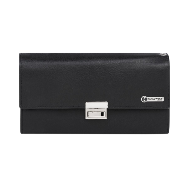 KARLOWSKY | Portefeuille pour serveur / Porte-monnaie - 18,2 x 12 cm - Noir