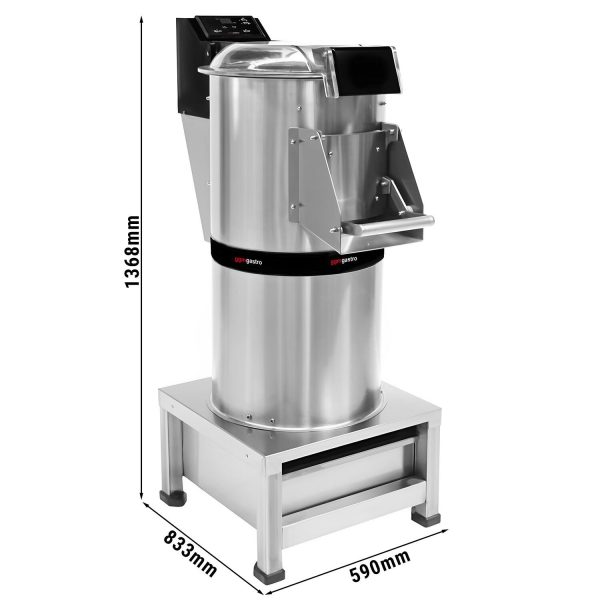 Éplucheur de pommes de terre électrique avec filtre - 400 kg/h - 750 Watt - 380 Volt