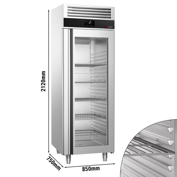 Réfrigérateur PREMIUM - GN 2/1 - 700 litres - avec 1 porte vitrée